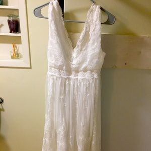 White lace dress
